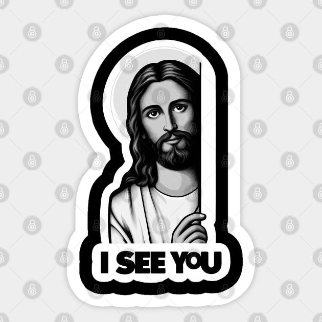 I SEE YOU Sticker by Plushism